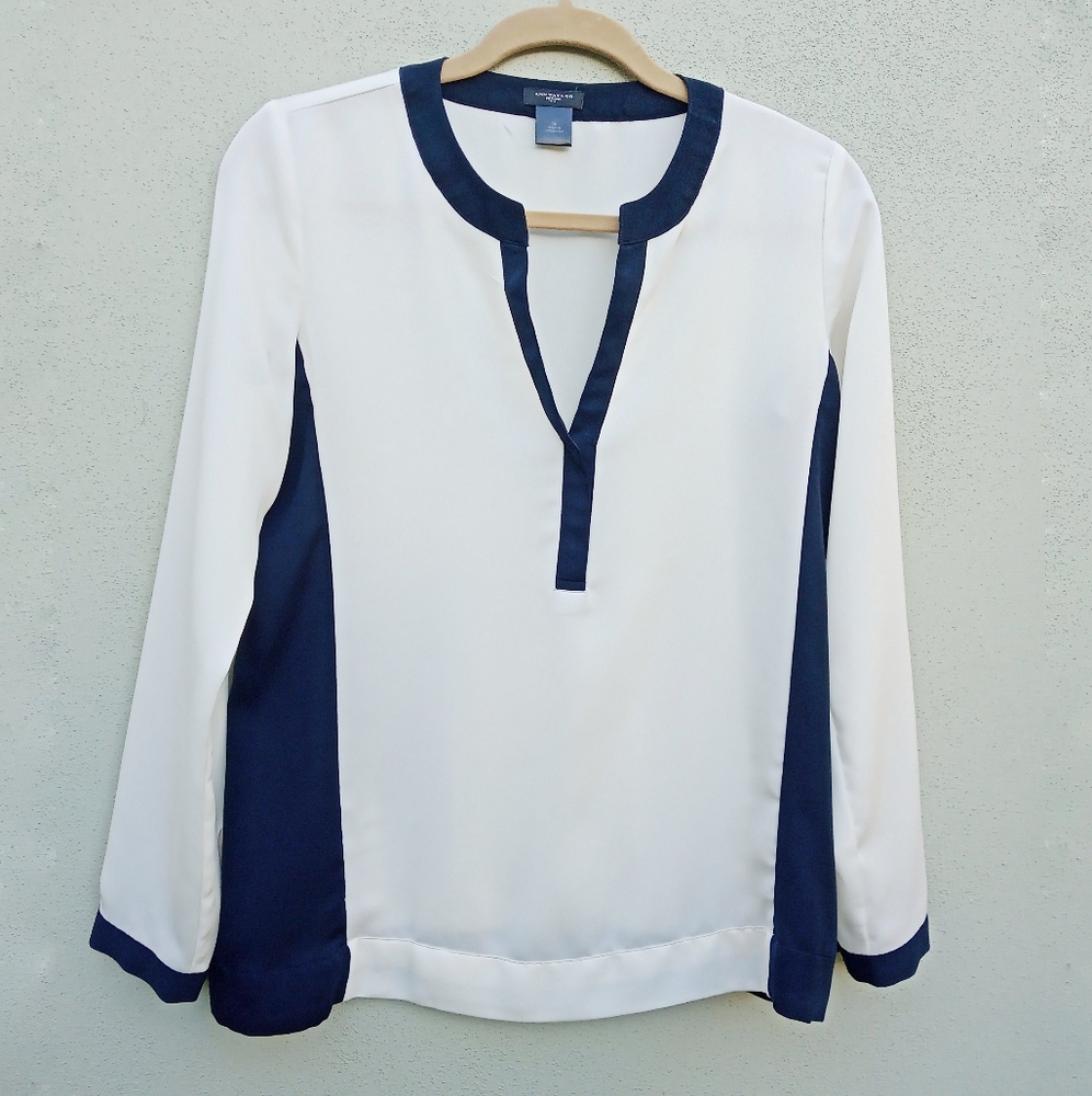 Ann Taylor Off White Dress Top Petite Small SP